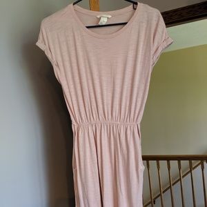 H&M Blush Pink dress with pockets, size XS